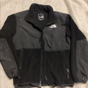 Kids black north face jacket
